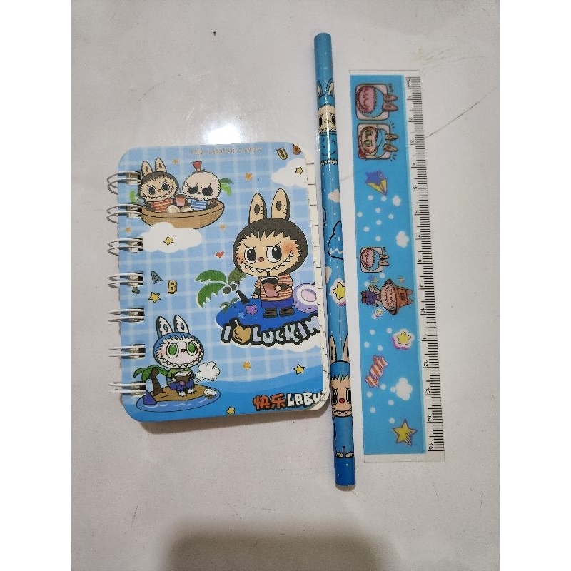 

STATIONARY LABUBU 3IN1 NOTEBOOK PENSIL PENGGARIS