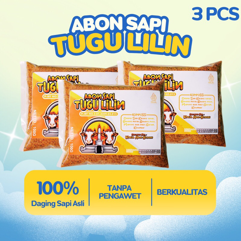 

PAKET 3 PCS ABON SAPI TUGU LILIN