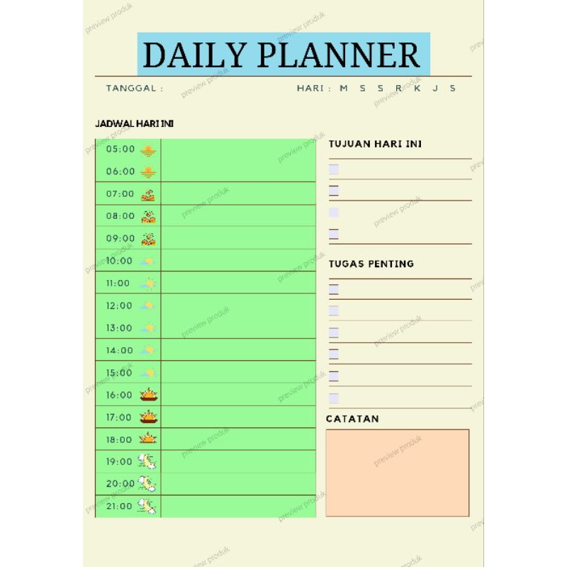 

Daily Planner Digital Lucu dan Estetik untuk Anak dan Remaja - Desain Warna Pastel Kekinian