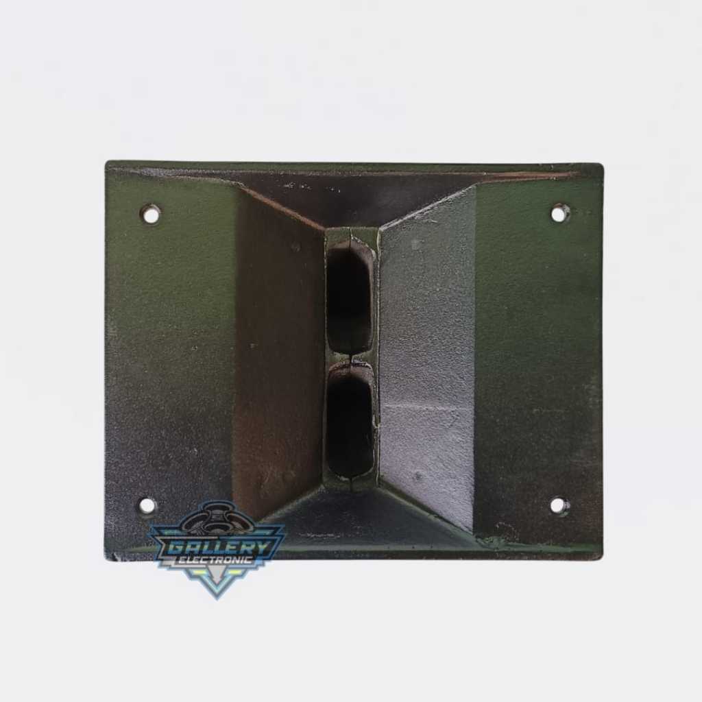 Corong Tweeter Model Vera Single Ukuran 15x19 cm / Horn Twiter Bahan Cor Diral Almunium Tebal