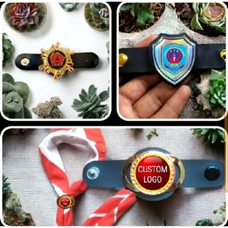 

Ring Kacu pramuka Custom Logo sendiri Hologram