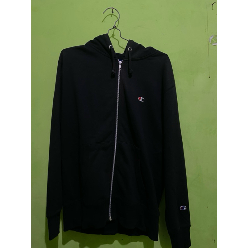 zipper hoodie champion small logo second