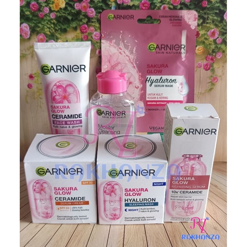 Paket Lengkap Garnier Sakura Glow (6 pcs) Untuk Kulit Glowing