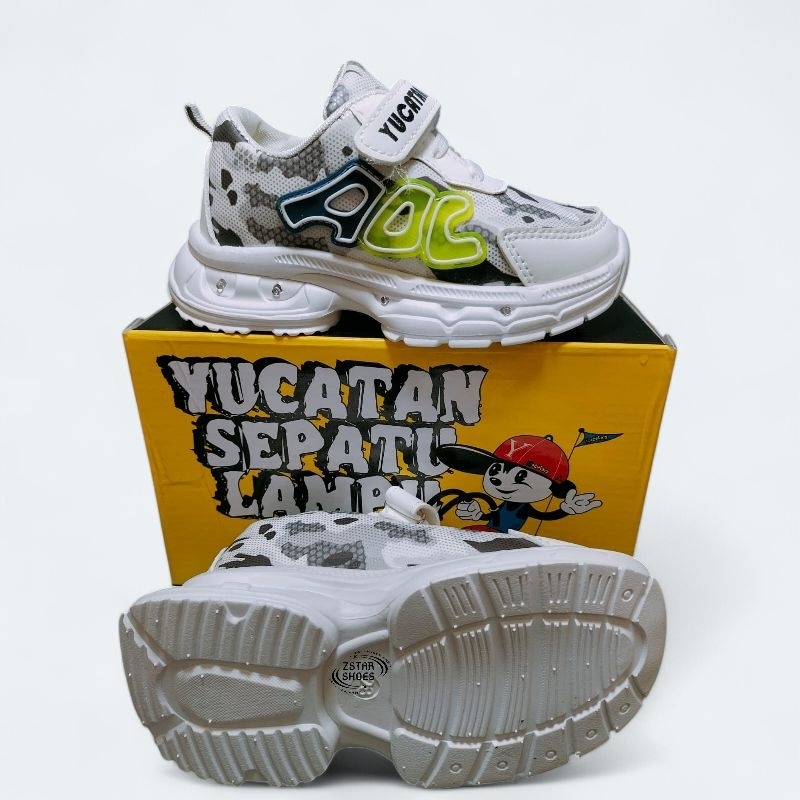 TERBARU SEPATU ANAK LAKI LAKI SEPATU LED YUCATAN Kll 0782 SZ.26-30 BERKUALITAS