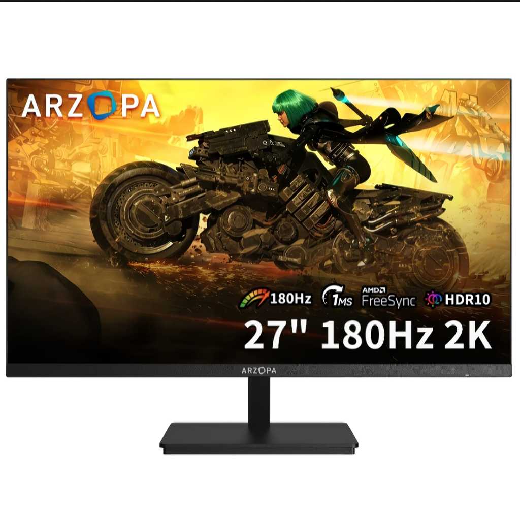Monitor Arzopa 27 Inch 180Hz 2560*1440 110%sRGB Desktop Screen Monitor Display Monitor Gaming Monito