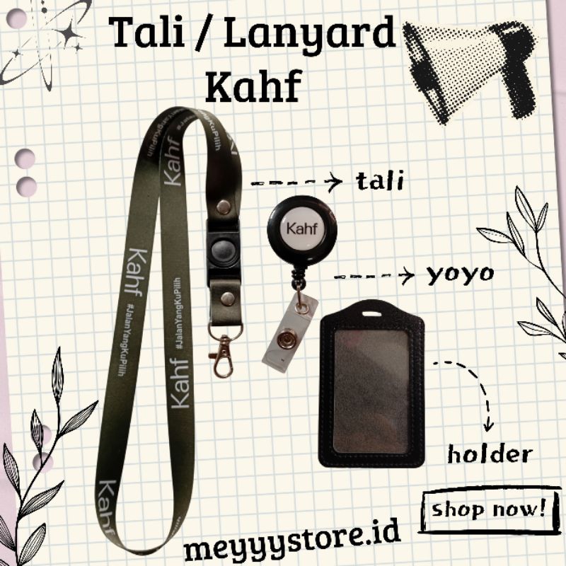 

READYYY Tali Gantungan ID CARD / Lanyard KAHF Cosmetic [ STOCK MELIMPAH] Termurahhh Harga Grosir!