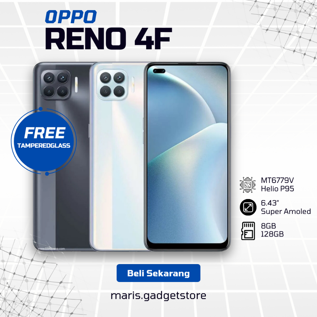 HP OPPO RENO 4F SECOND NOMINUS FULLSET MURAH