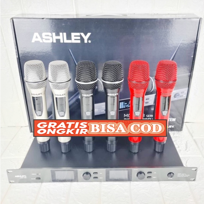 mic wireless ashley mcr168 mcr 168 mcr168 original mikrofon wireless 2mic