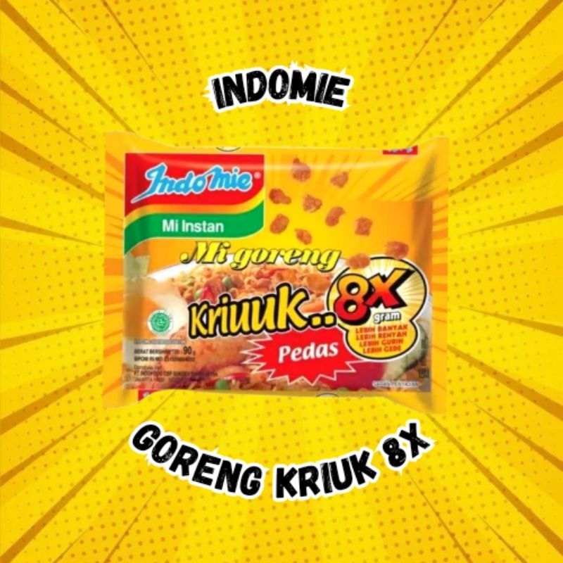 

Indomie Goreng Kriuk 8X Pedas