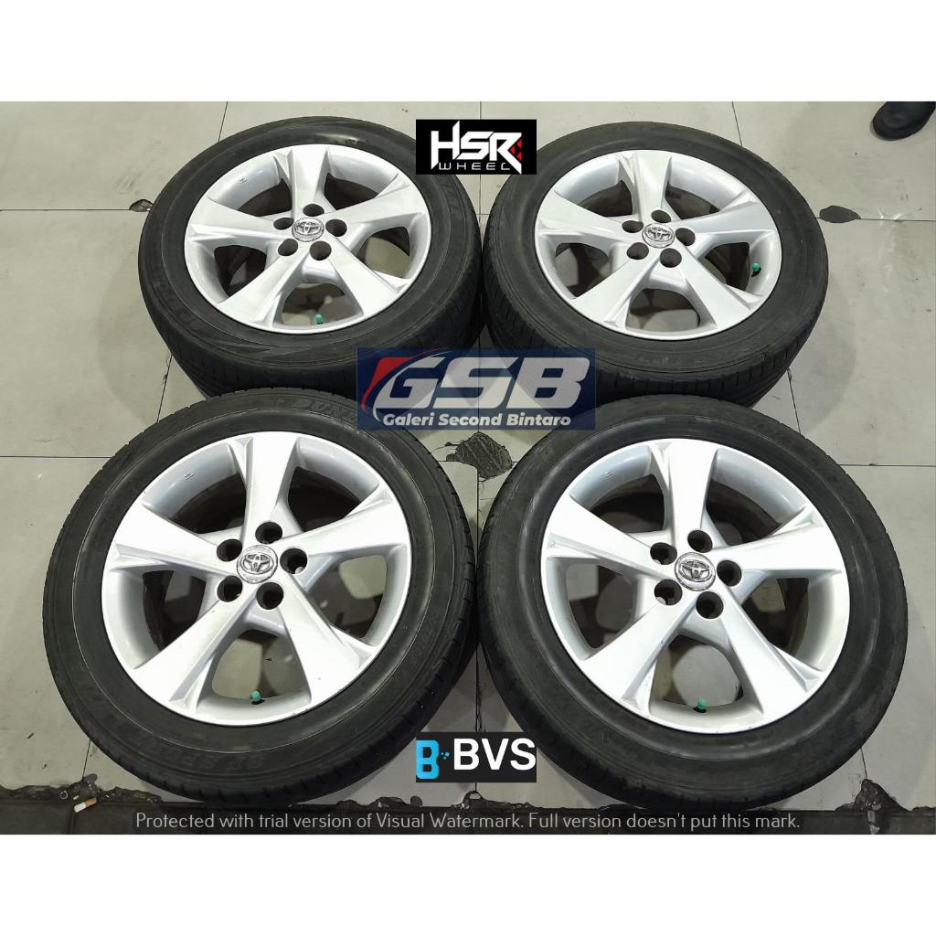 Velg ori/copotan mobil toyota ALTIS R16X6,5 5X100 ET39 SILVER + DLP(2022) 205 55 R16