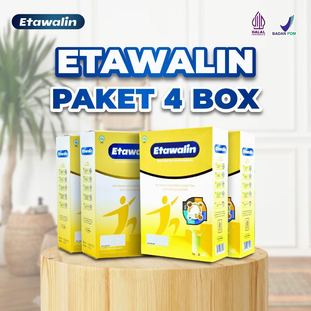 

(4 Box) Etawalin Susu Etawa Herbal Membantu Meredakan Pegal Linu Nyeri Pada Persendian