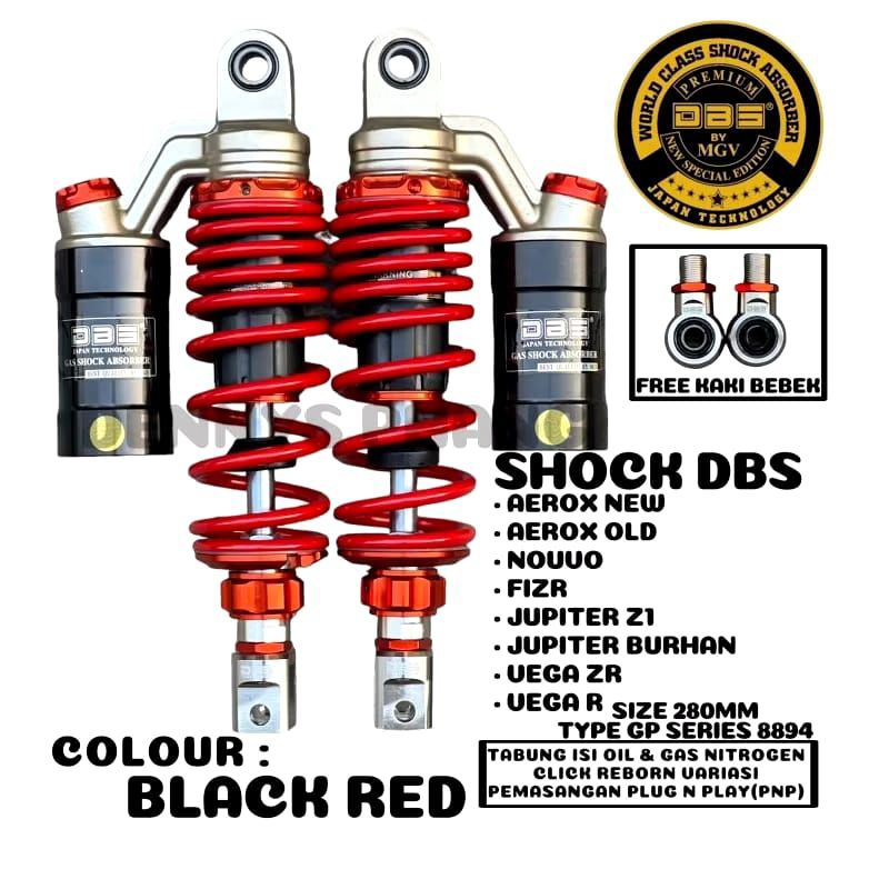 shockbreaker DBS 8894 New GP Series 280mm motor jupiter,vega,fizr,aerox Nouvo nmax new original DBS 
