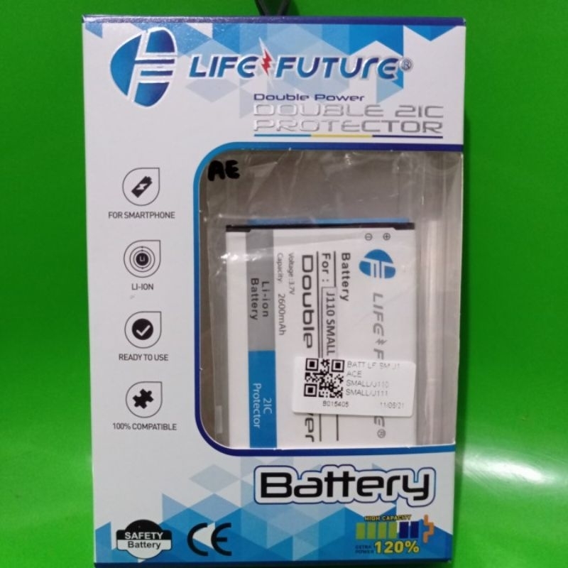 baterai double power lifeture sam j1 Ace small /j110