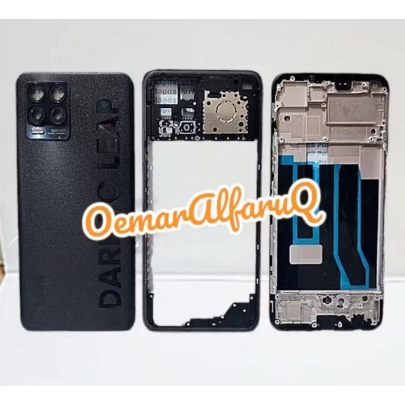 backcover kesing housing casing full set realme 8 4g / realme 8 pro kesing + frame