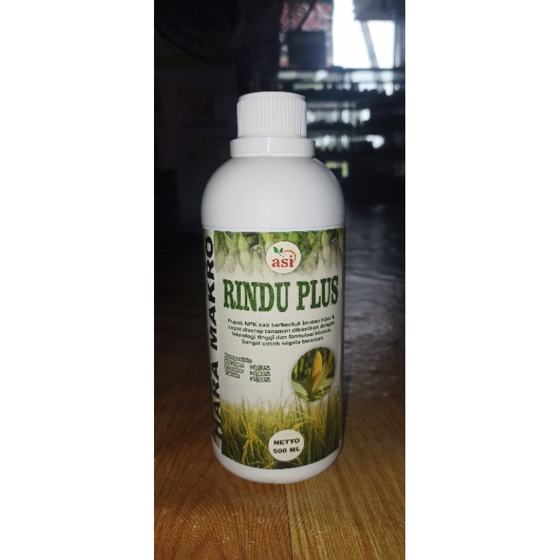 Pupuk Daun Cair Rindu Plus 500 ML