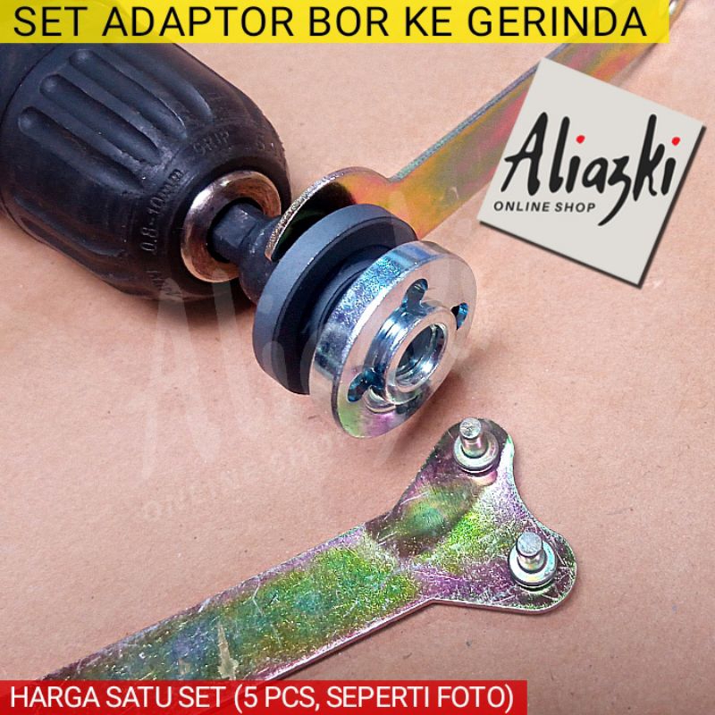 SET ADAPTER BOR KE GERINDA - ADAPTOR MATA BOR MENJADI GERENDA MESIN - BISA UNTUK POLES/POLISHED/ SER