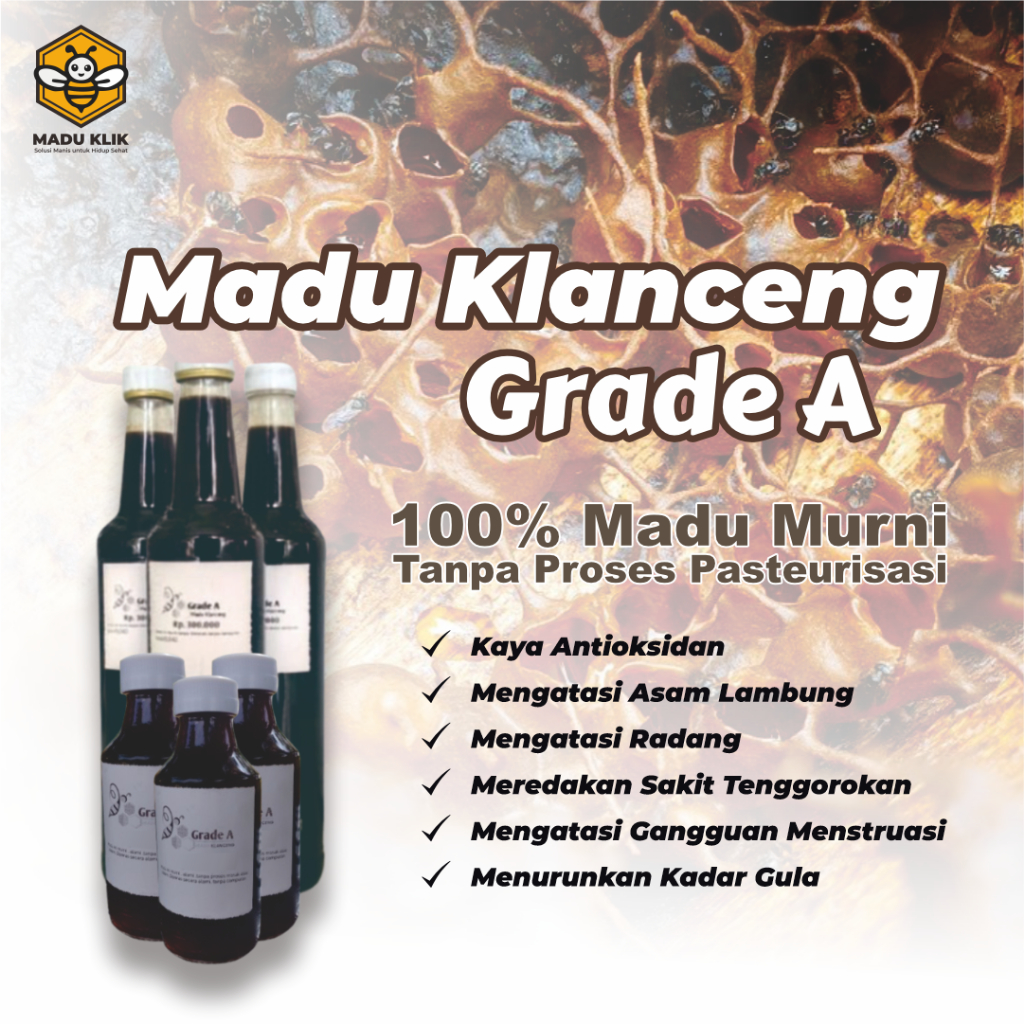

Madu Klanceng - Madu Asli - Madu Asli 100% Tanpa Campuran - MADU KLANCENG GRADE A