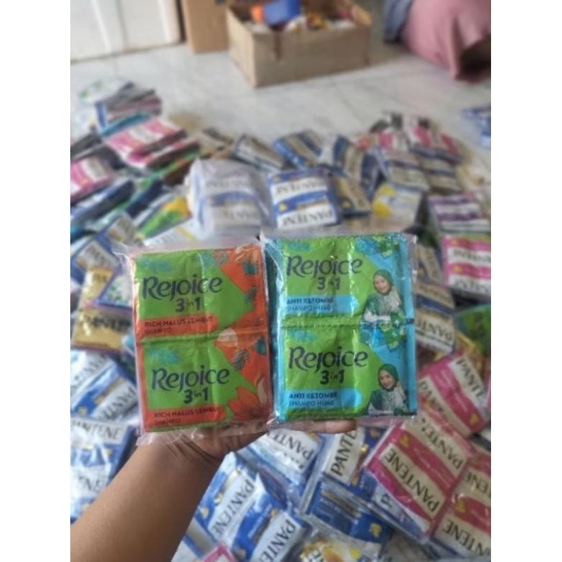 shampo riject pabrik random kemasan 500 isi 48 sachet / kemasan 1000 isi 24 sachet (2 renceng)