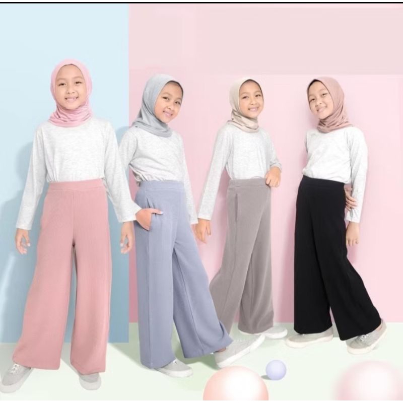 KULOT ANAK PEREMPUAN 4-12 TAHUN / CELANA HARIAN ANAK / CELANA KULOT HARIAN ANAK / KULOT ANAK