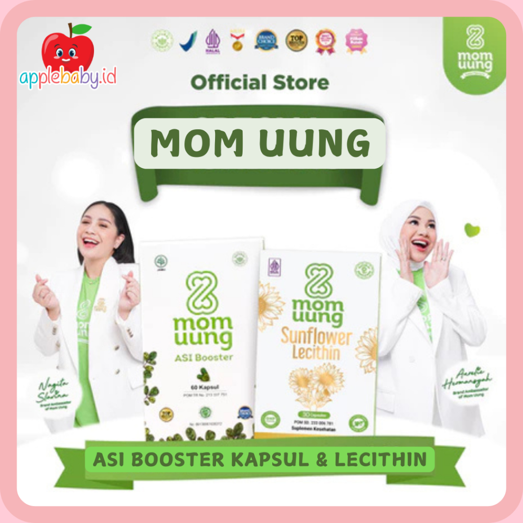 MOM UUNG ASI BOOSTER & LECITHIN-PELANCAR ASI-HALAL BPOM - NON GMO