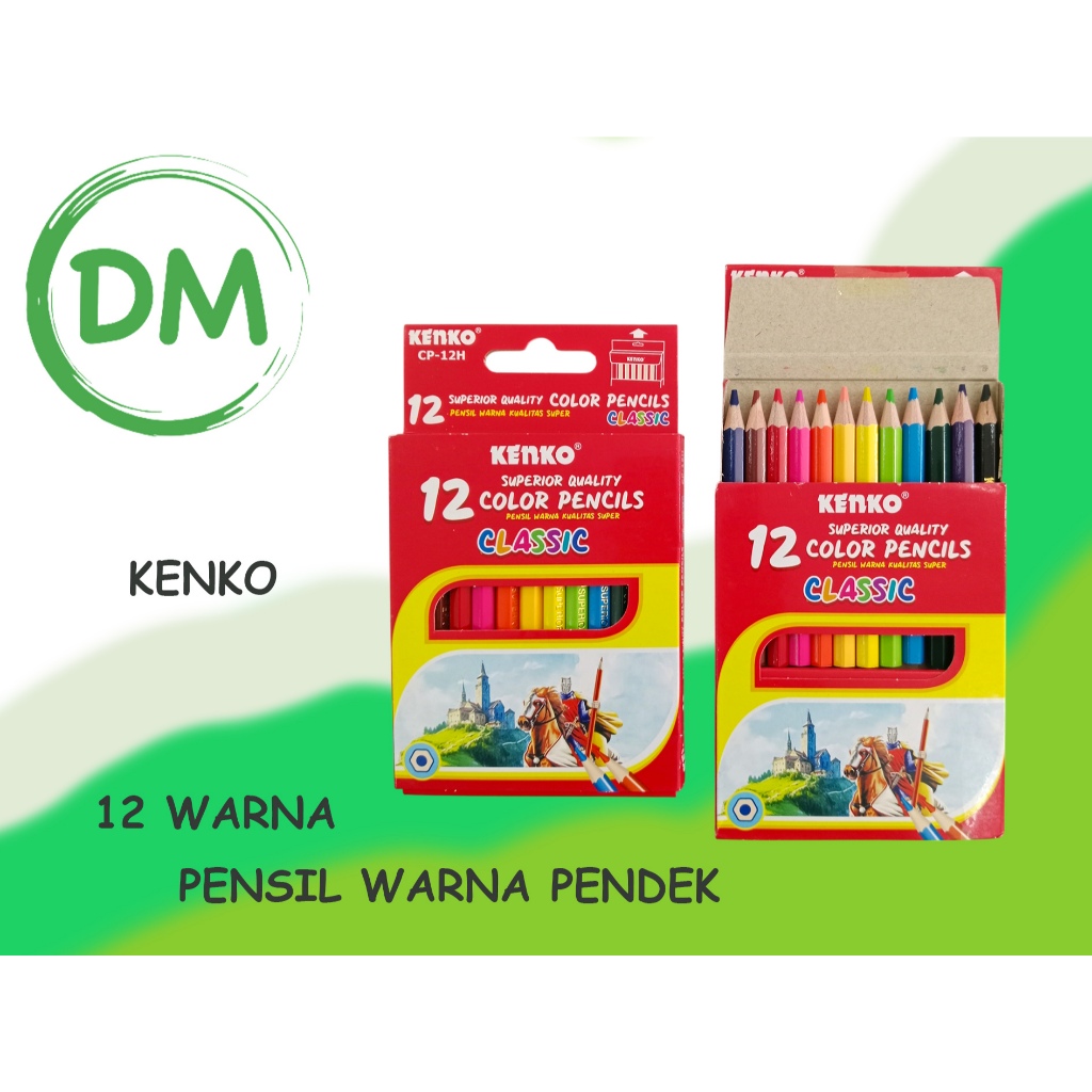 

PANJANG PENDEK KENKO 12 PENSIL WARNA CLASSIC COLOR PENCILS