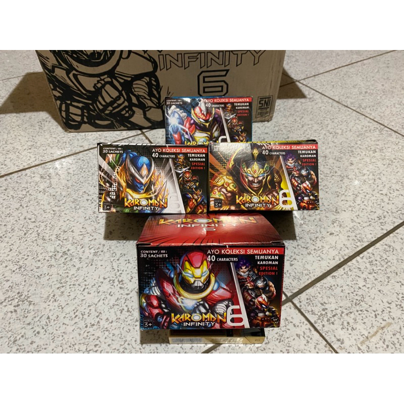Karoman Infinity 6 kartu / puzzle baru dari karoman