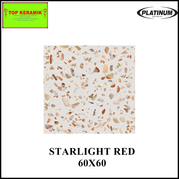 Keramik Lantai/Dinding Platinum 60x60 Starlight Red