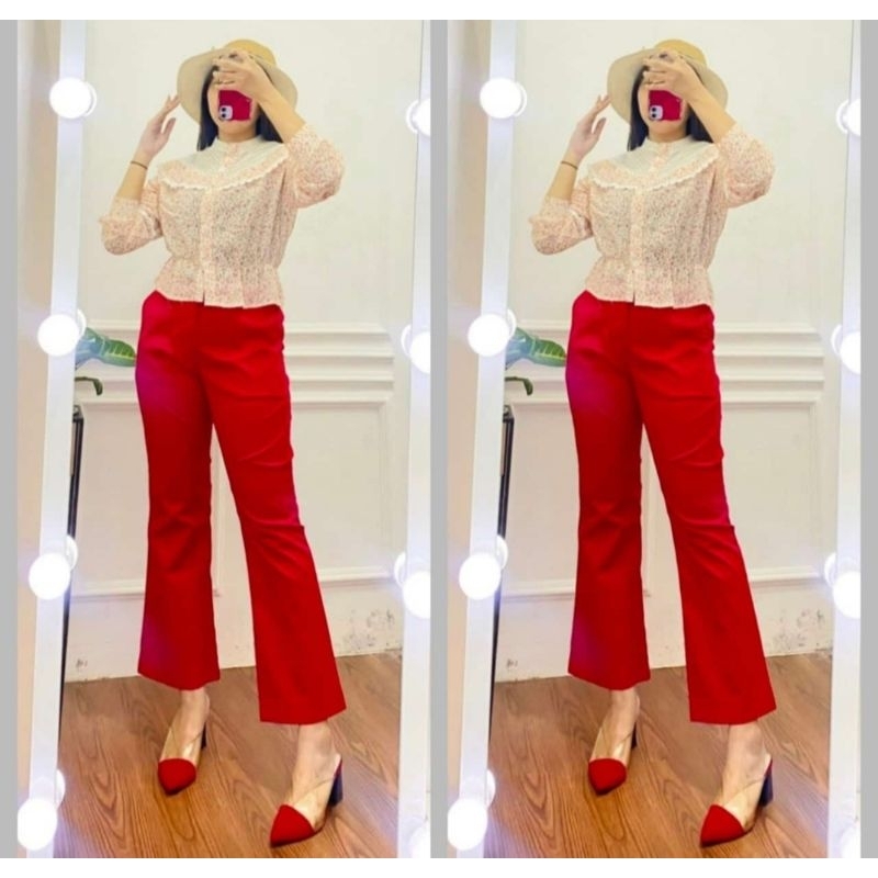 HOT PRODUCT Celana Cutbray Fauzira Doubel strech/Celana panjang wanita Cutbray bisa Jumbo.Celana