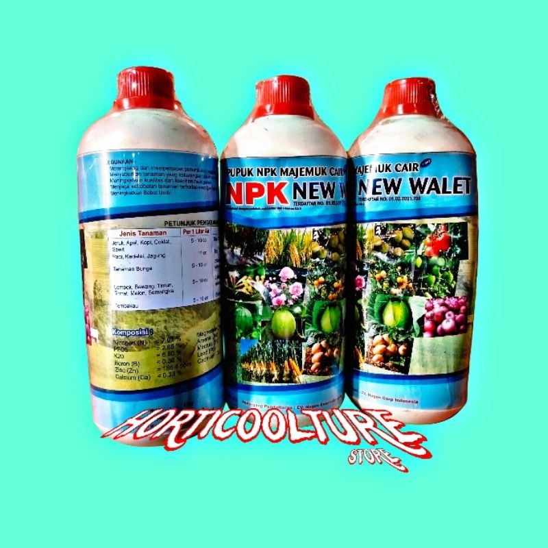 pupuk npk peranggsang bunga kembang hias dan buah 1 liter booster buah npk anggrek mangga anti stres