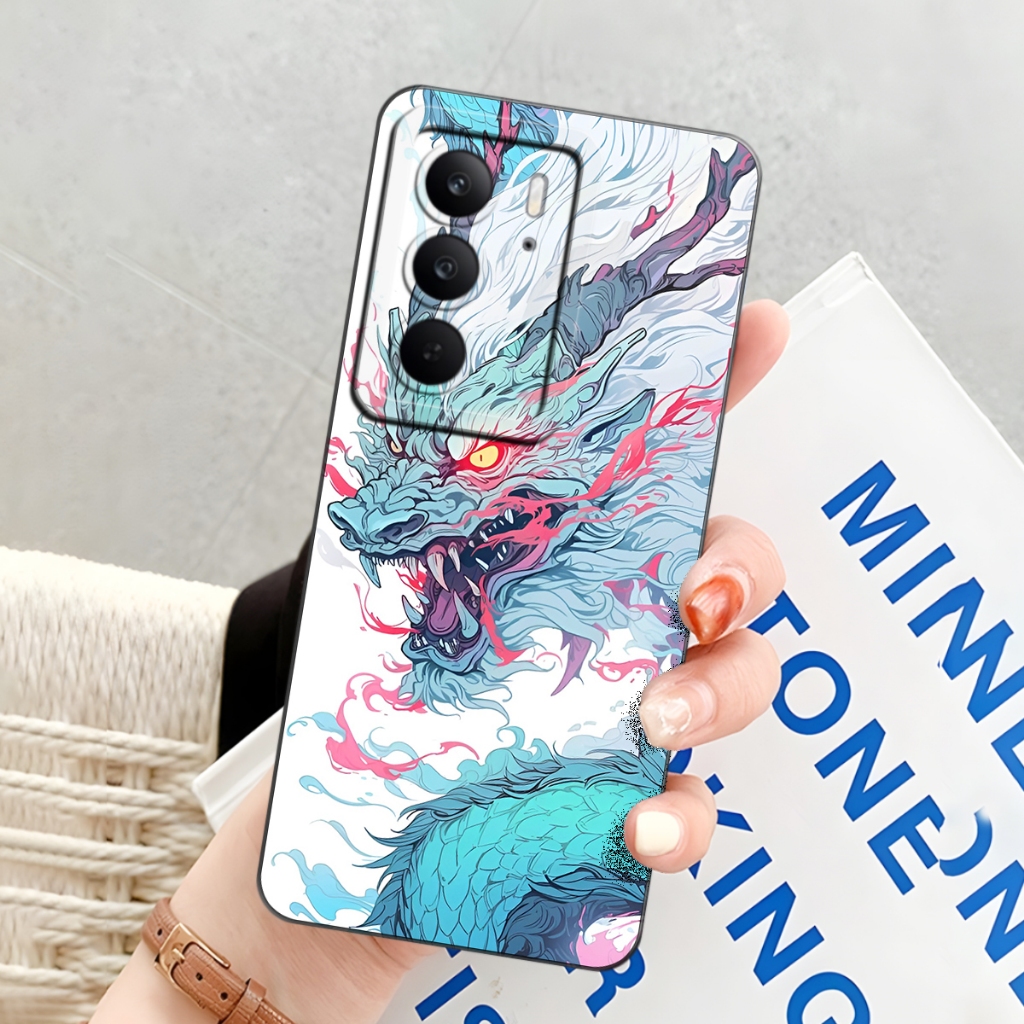 CLEAR CASE -Casing HP Realme C75 Terbaru 2024 Case Fusion Pro Camera Motif Dragon Softcase Maracon C