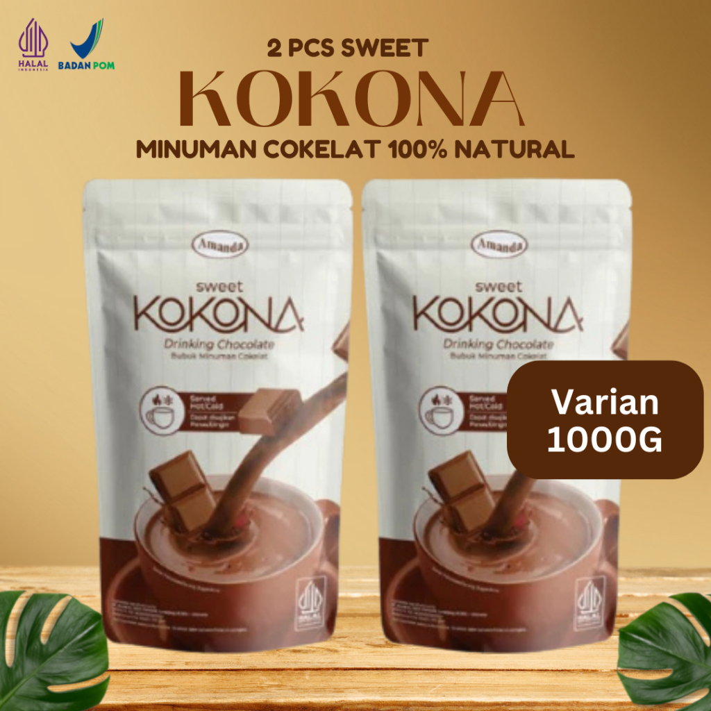 

KOKONA 1000G 2 PCS - Minuman Coklat Instant / Kokona Minuman Coklat / Minuman Cokelat