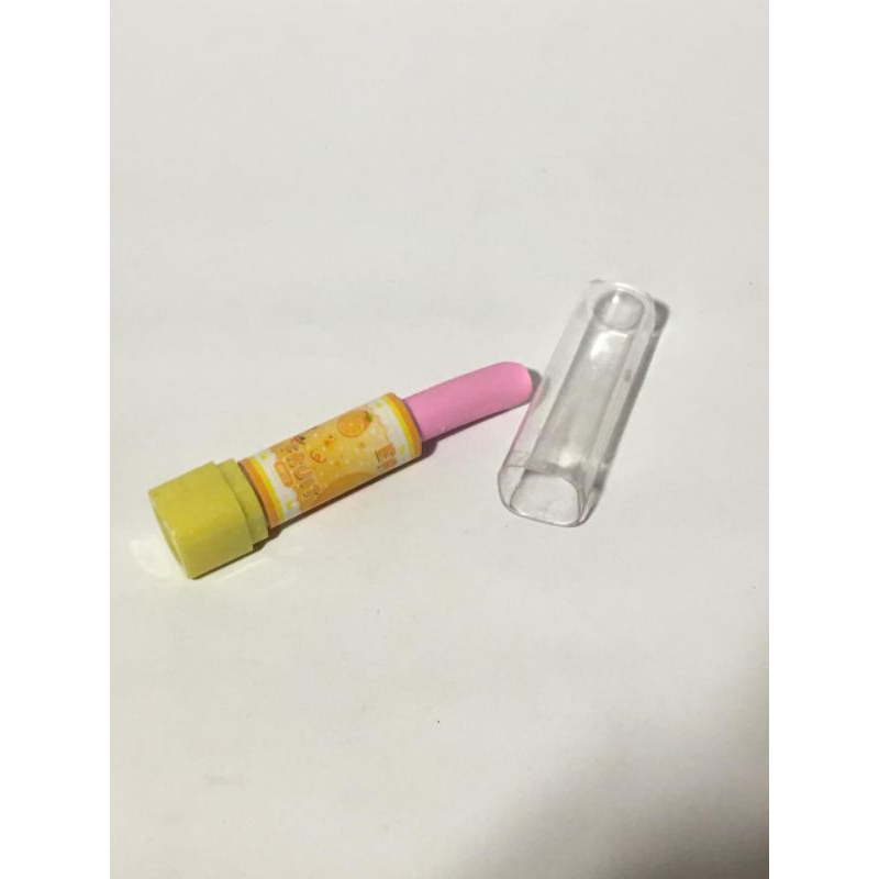 

penghapus panjanh bentuk lipstick/penghapus pink/penghapus lipstick