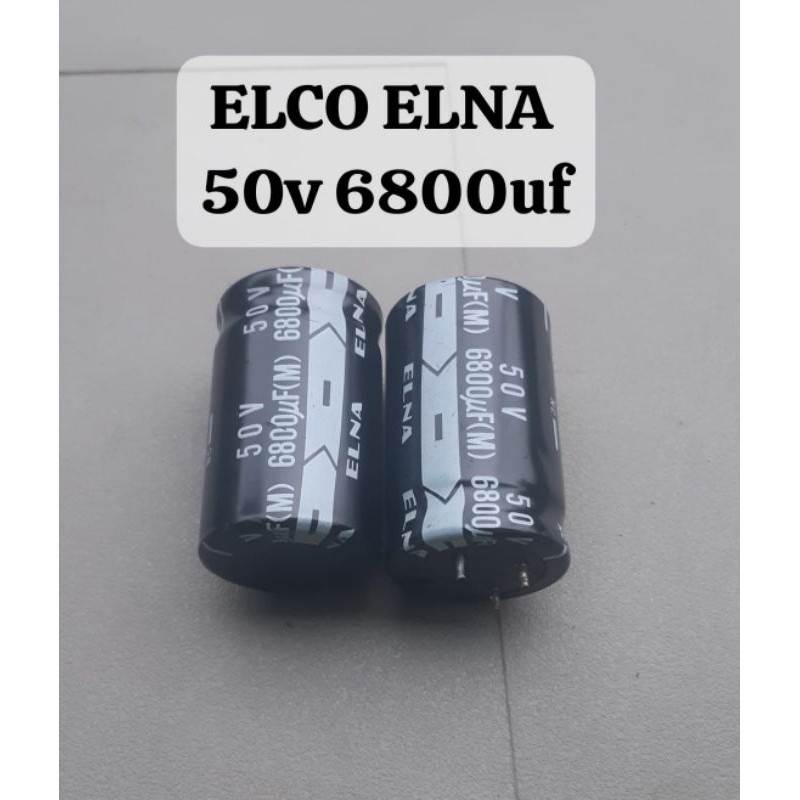 ELCO ELNA 50v 6800uf ORIGINAL COPOTAN