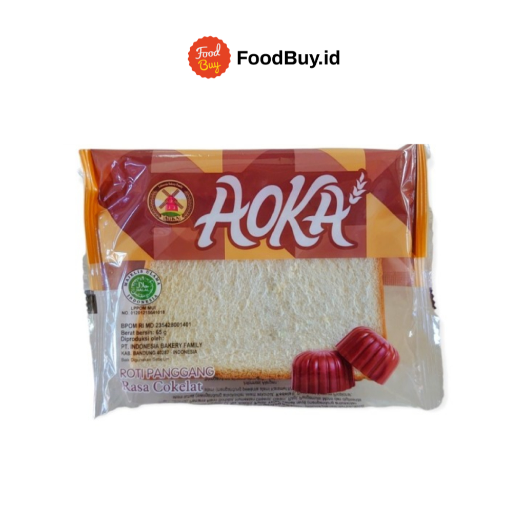 

Aoka Roti Panggang Isian Rasa Cokelat 65gr