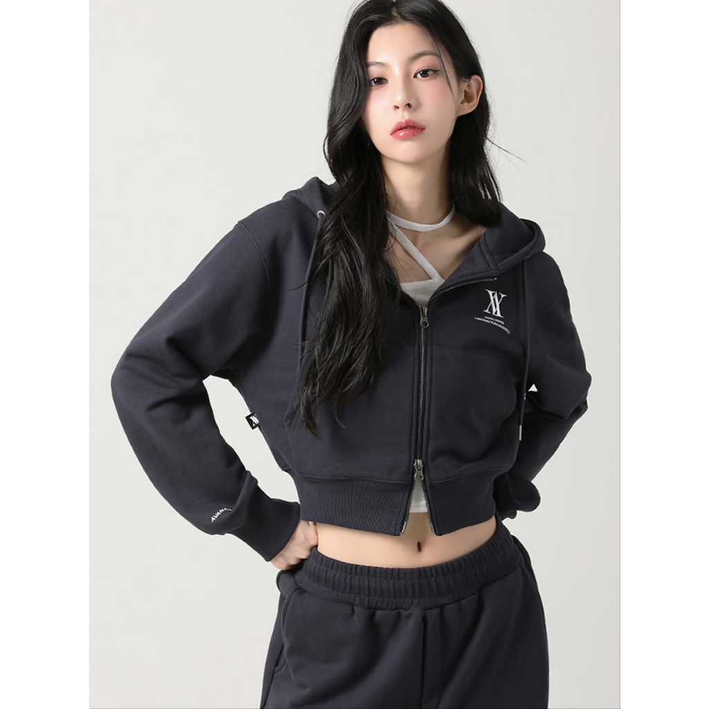 AV CROOPE HOODIE JAKET WANITA - JAKET CROPE WANITA - JAKET HOODIE