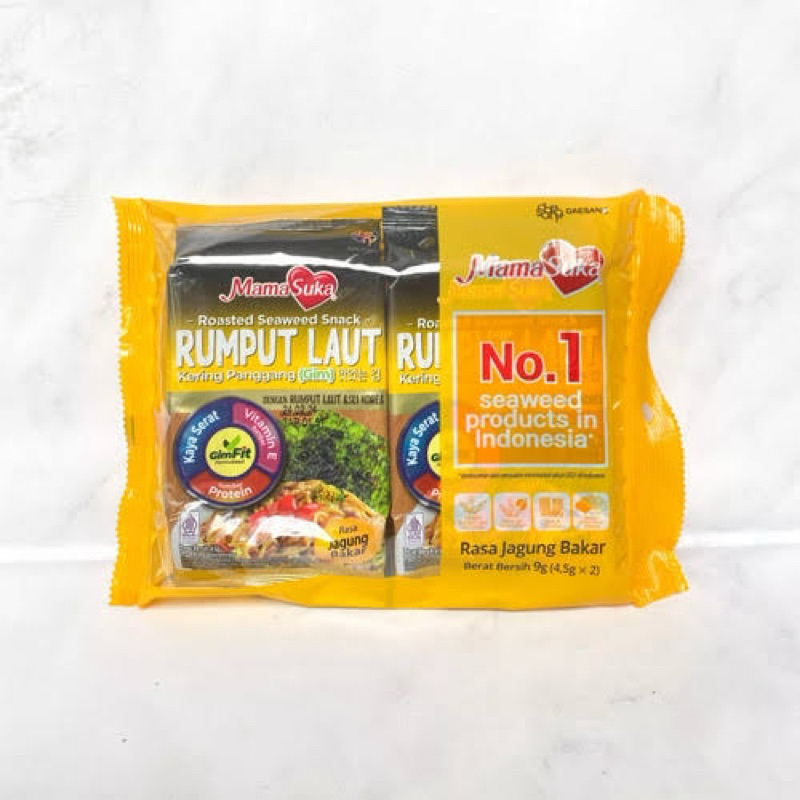 

Mama Suka Rumput Laut Kering Panggang Jagung Bakar 4.5gr isi 2pcs