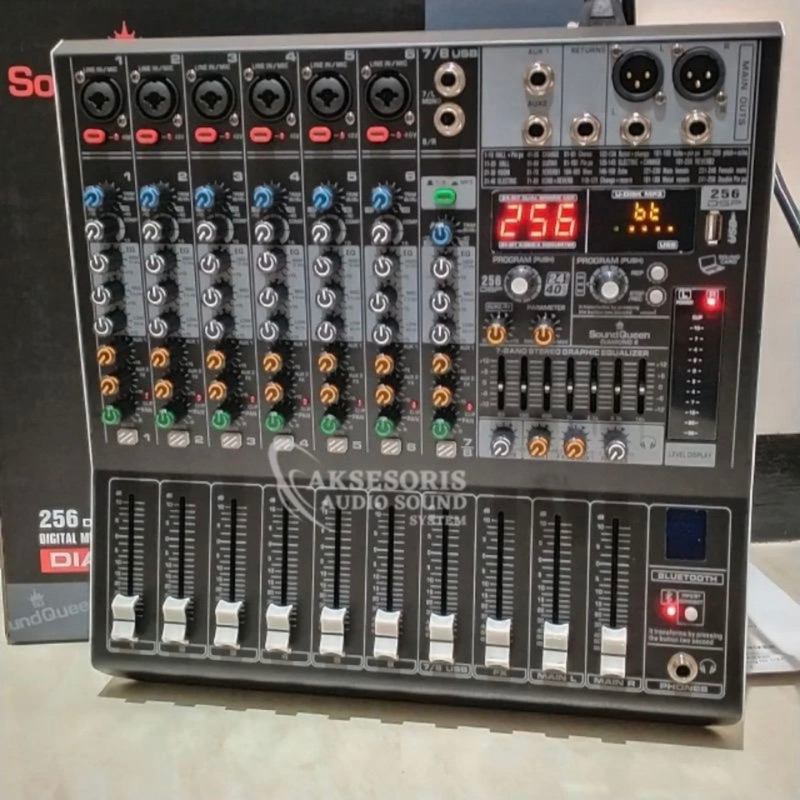 Mixer Soundqueen Diamond 8 Mixer 8Channel Original SoundQueen