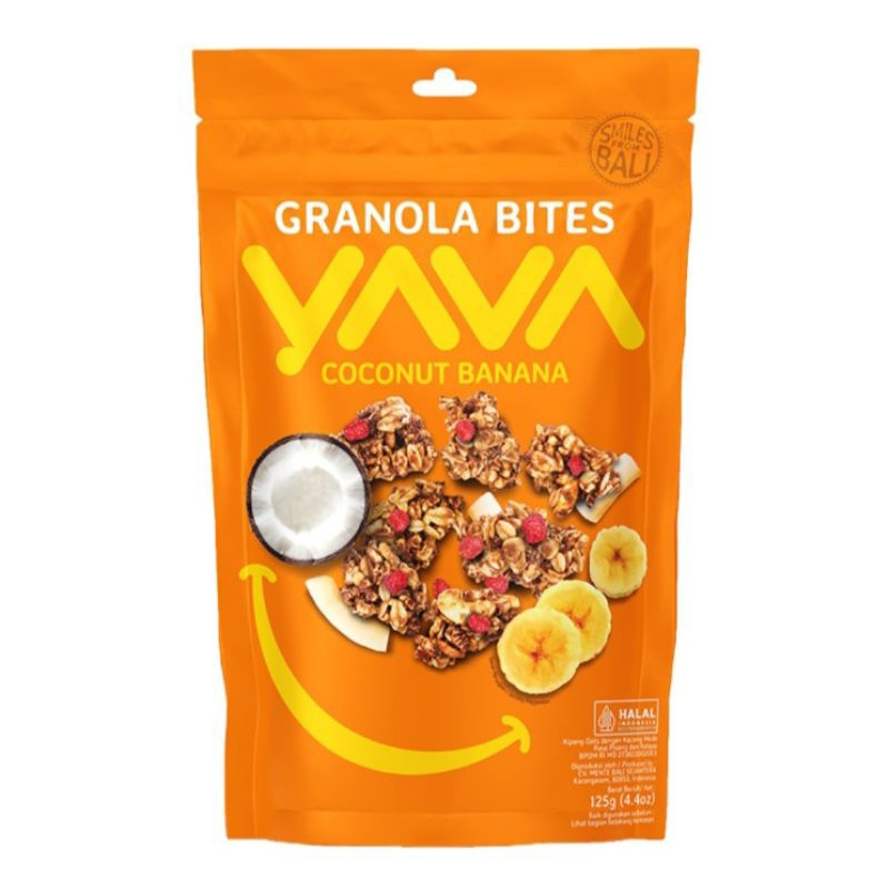 

Yava Granola Bites Snack Coconut Banana 125 g