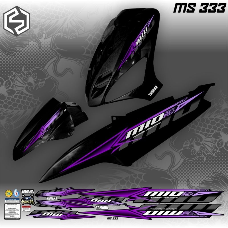 Ay00 Striping Variasi Thailand Mio Sporty/Mio Smile MS 328/336