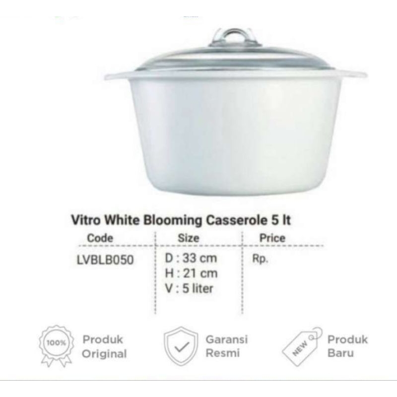 panci luminarc 5 liter prancis