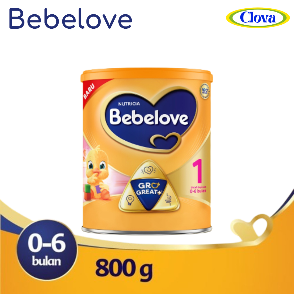 Bebelove 1 (0-6 Bulan) 800gr Kaleng Susu Formula Bayi Usia 0-6 Bulan