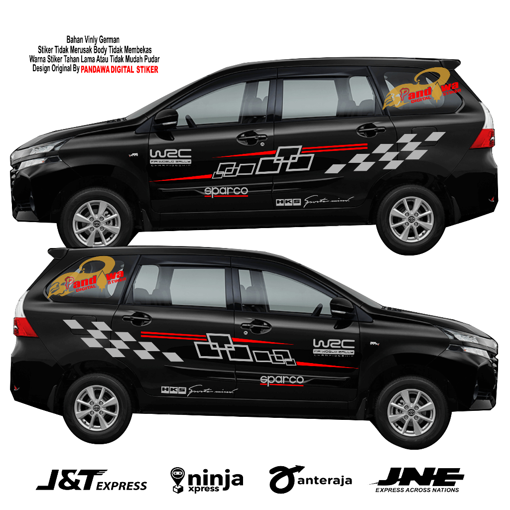 Sticker Mobil Avanza List Cutting Sticker Mobil Custom Terbaru Sticker Mobil Avanza Sigra veloz dll