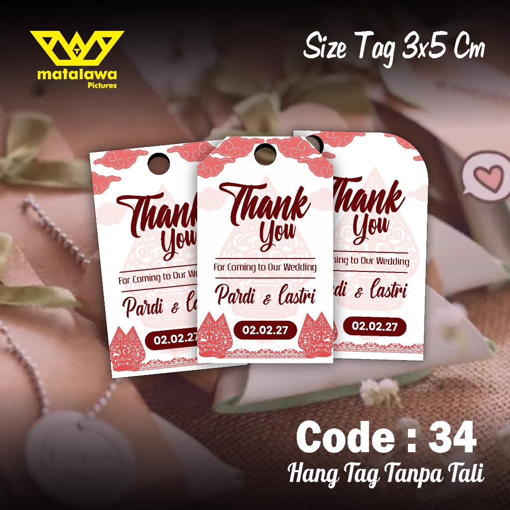 

Hang tag souvenir custom vintage murah wedding label pernikahan plant tanaman ucapan terimakasih 34