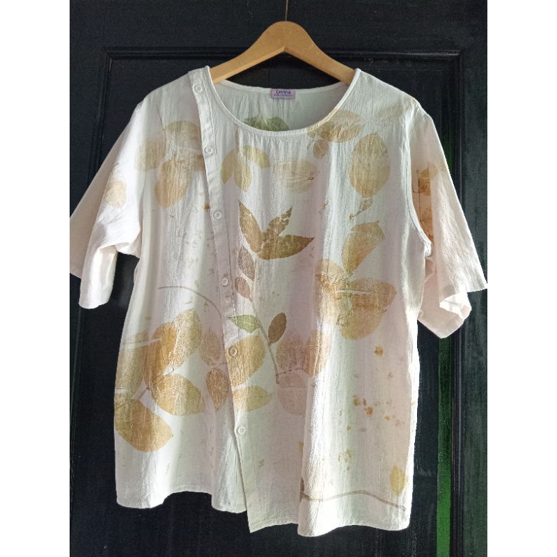 blouse kancing ecoprint