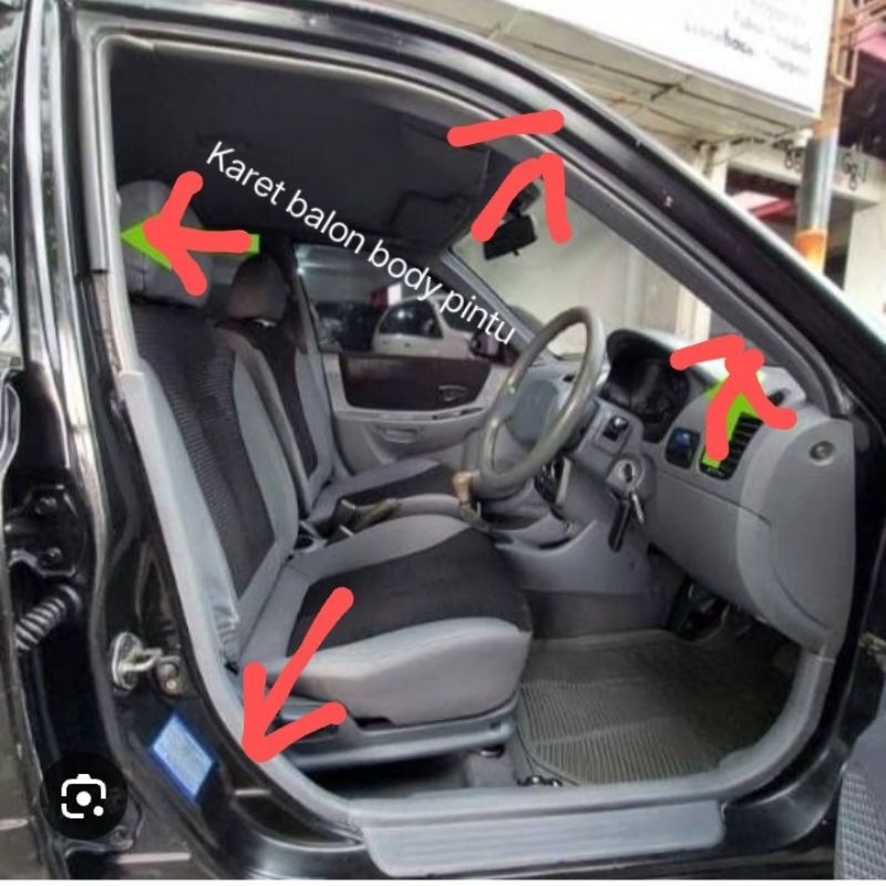 KARET PEREDAM BODY KARET BALON PINTU MOBIL COROLLA TWINCAM