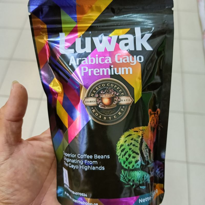 

Hazco Coffee Luwak Arabica Gayo Premium (100 Gr/ Bks)
