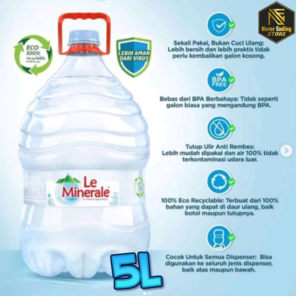 

Air Leminerale Baby Mini Galon 5Liter