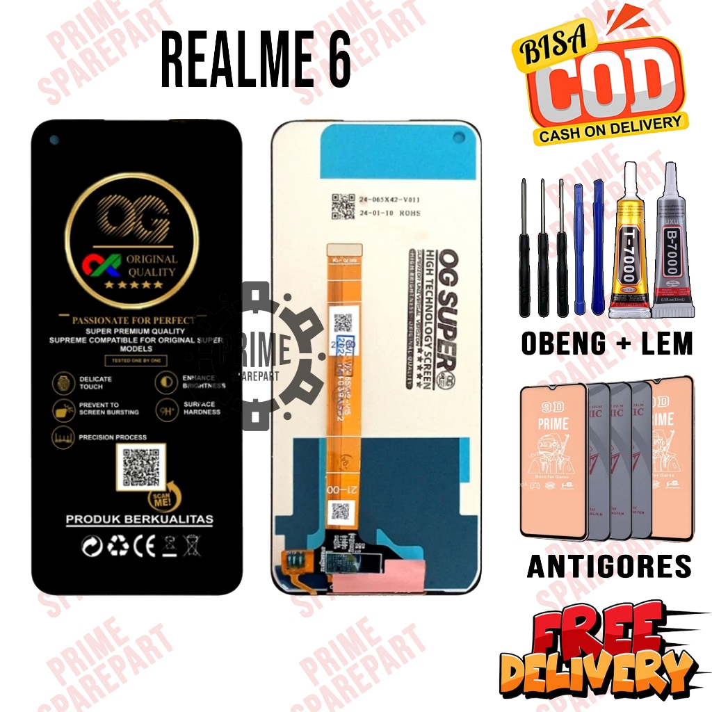 Lcd Touchscreen REALME 6 Original Oem Lcd Touchscreen REALME 6 Fullset