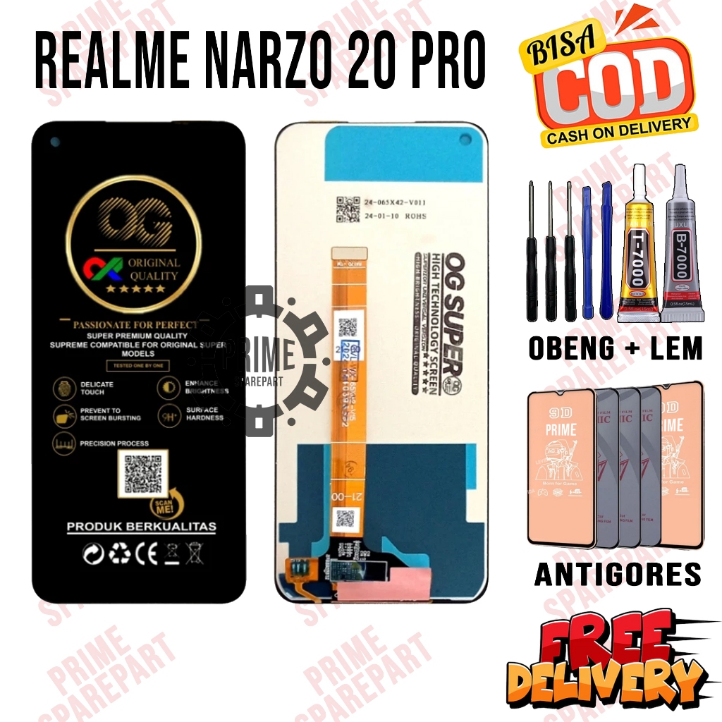 Lcd Touchscreen REALME NARZO 20 PRO Original Oem Lcd Touchscreen REALME NARZO 20 PRO Fullset