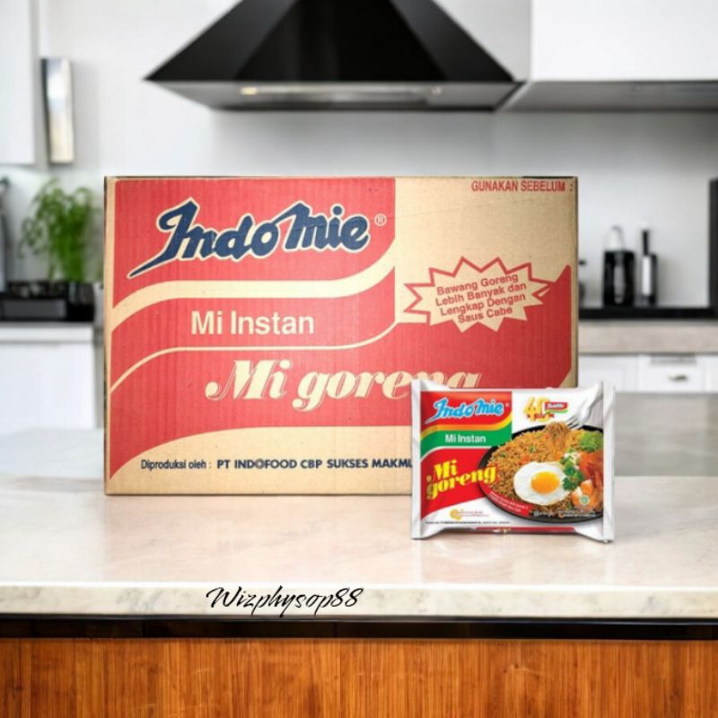 

INDOMIE MI INSTAN GORENG 84 GRAM 1 DUS ISI 40 BUNGKUS / MIE INSTAN